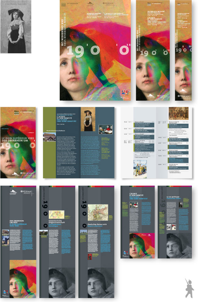 Corporate Design Zwei Wechselausstellungen zu &raquo;Der Oberrhein um 1900&laquo;