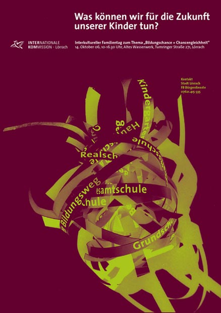 Plakat B&uuml;rgerdienste, Stadt L&ouml;rrach